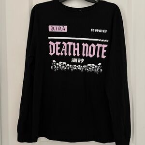Death Note Misa Amane 12 Black Anime T-Shirt Size M Kira Shonen Manga Tee NWOT